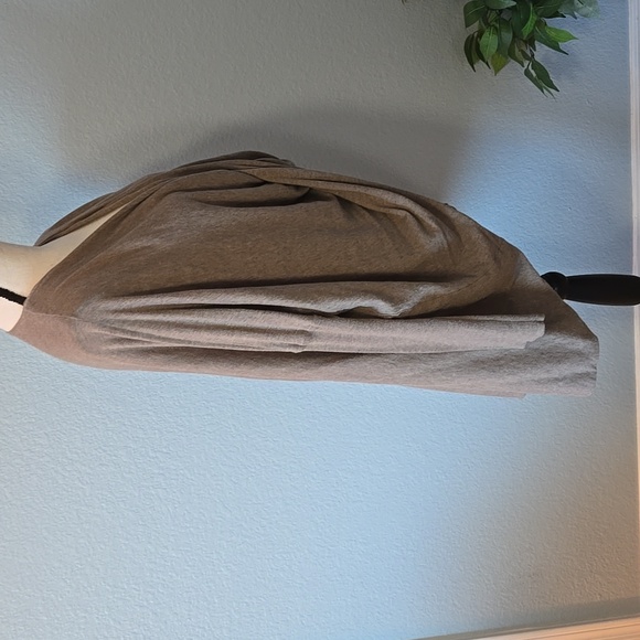 ALLSAINTS Mocha Brown ITAT Shrug Twist Front Long Sleeve Sweater Sz 8 - Picture 8 of 14